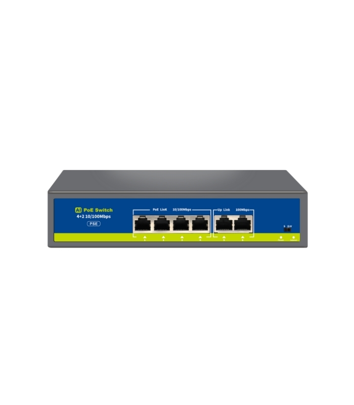 NV 4+2 Uplink Megabit Poe Switch
