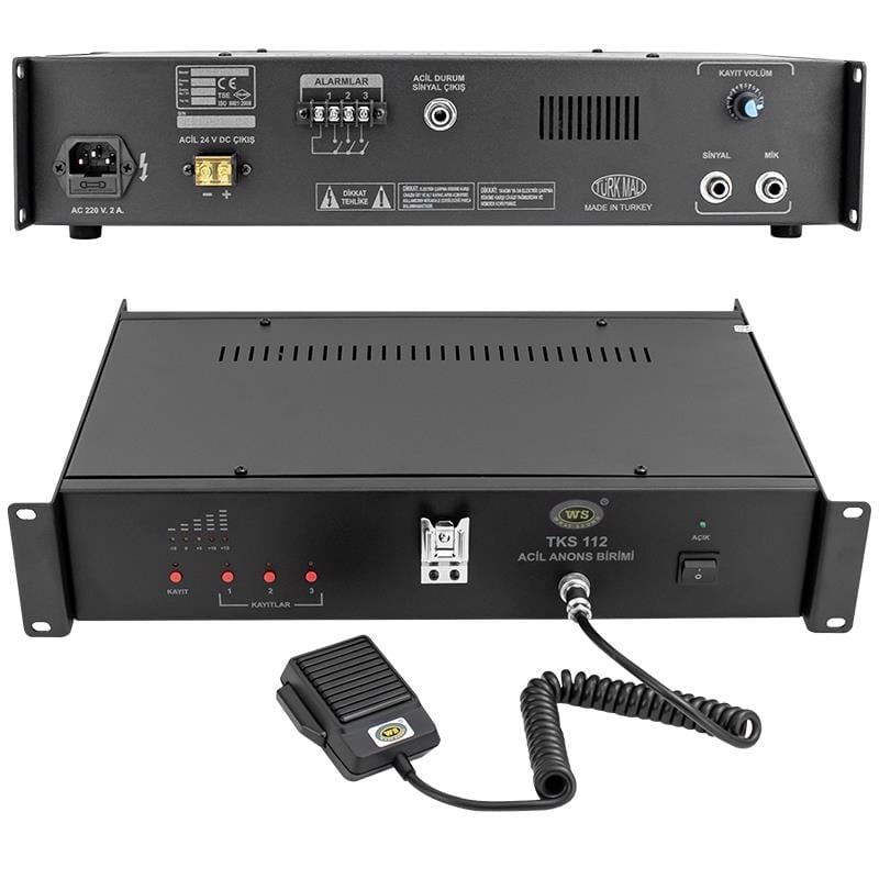 Westsound Tks-112 Acil Anons ve Mesaj Kayıt Ünitesi