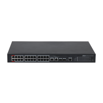 Dahua PFS4226-24ET-360 24-port 100 Mbps + 2-port Gigabit Yönetilebilir PoE Switch
