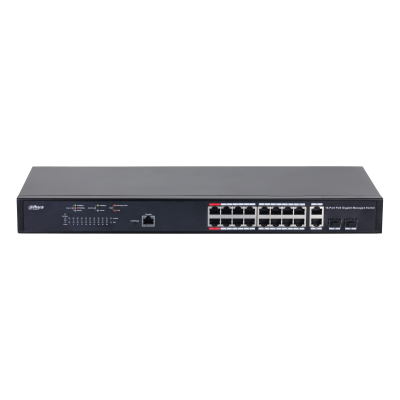 Dahua PFS4218-16GT-230 18 Port Gigabit PoE'li Yönetilebilir Switch