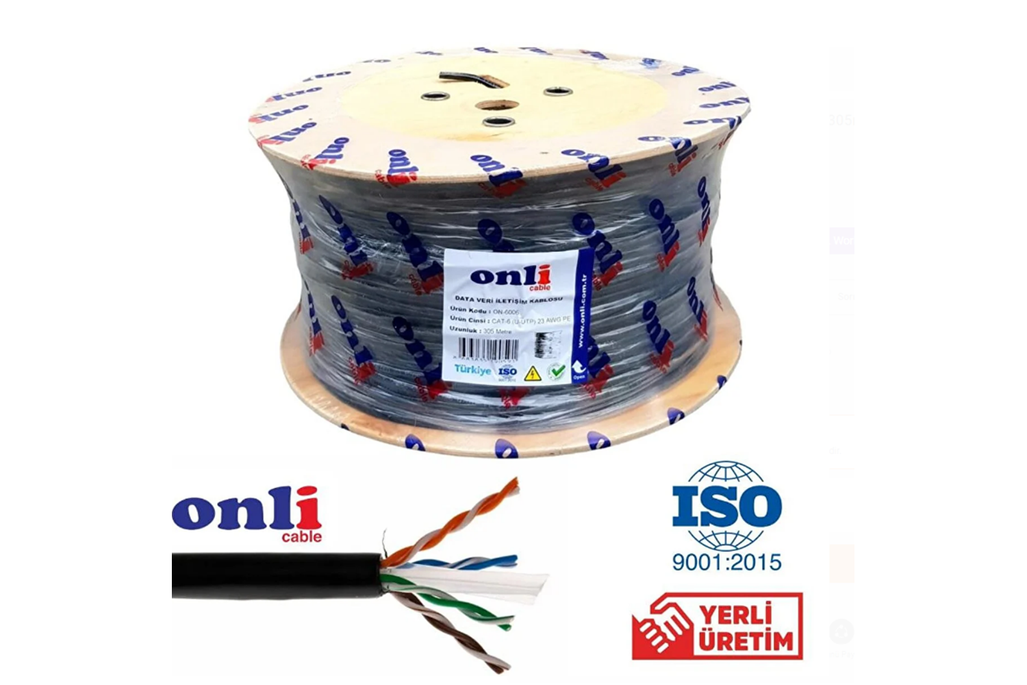 Radem Plus 23 AWG Cat6 Kablo
