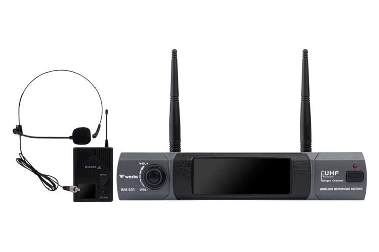 Westa WM-201T 1 Receiver+ 1 Lavalier(Yaka) Mikrofon