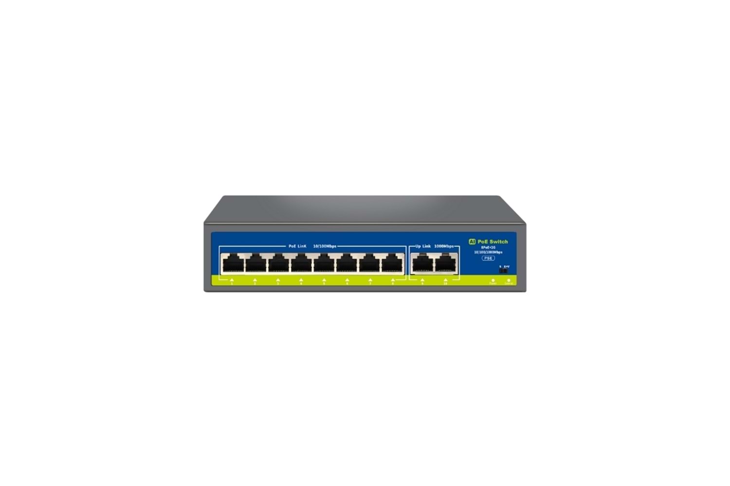 NV 8+2 Uplink Gigabit Poe Switch